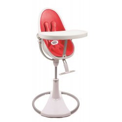 white-red - Стульчик для кормления Bloom Fresco Chrome White / Black Comfort